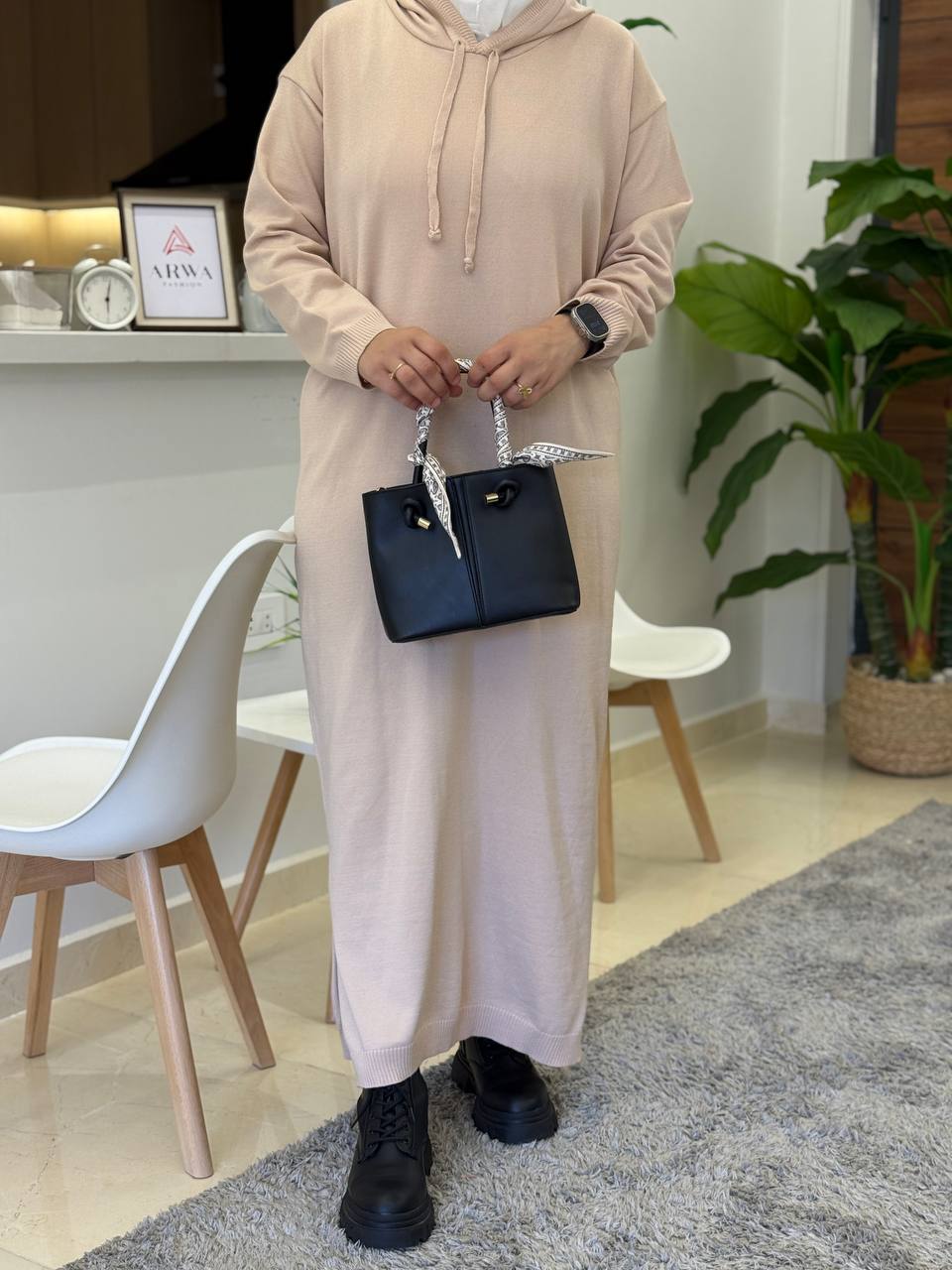 Basic Dress with hoodie