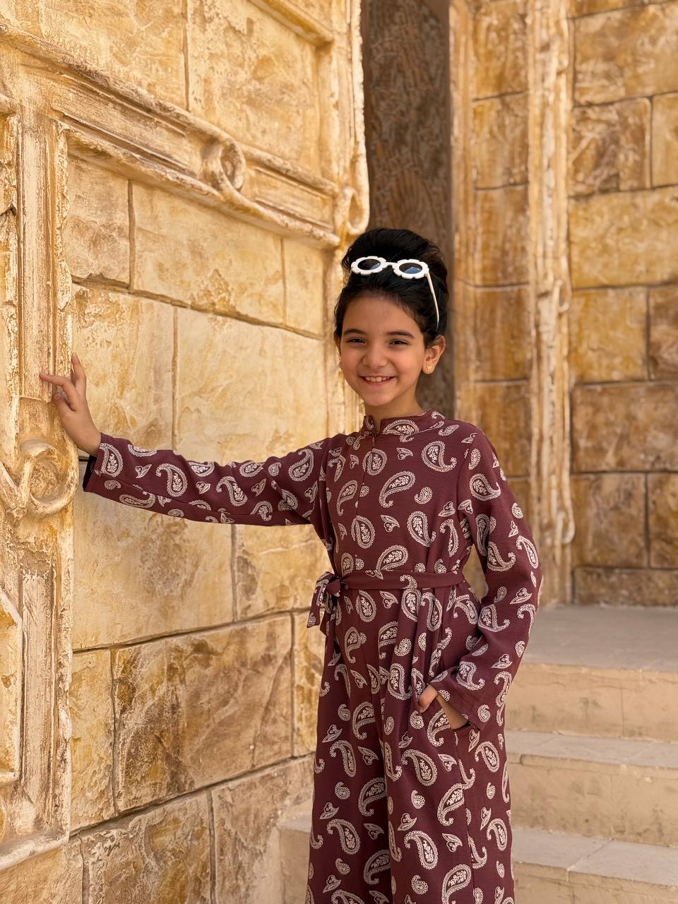 Sleeves printed jumpsuit (Girls)