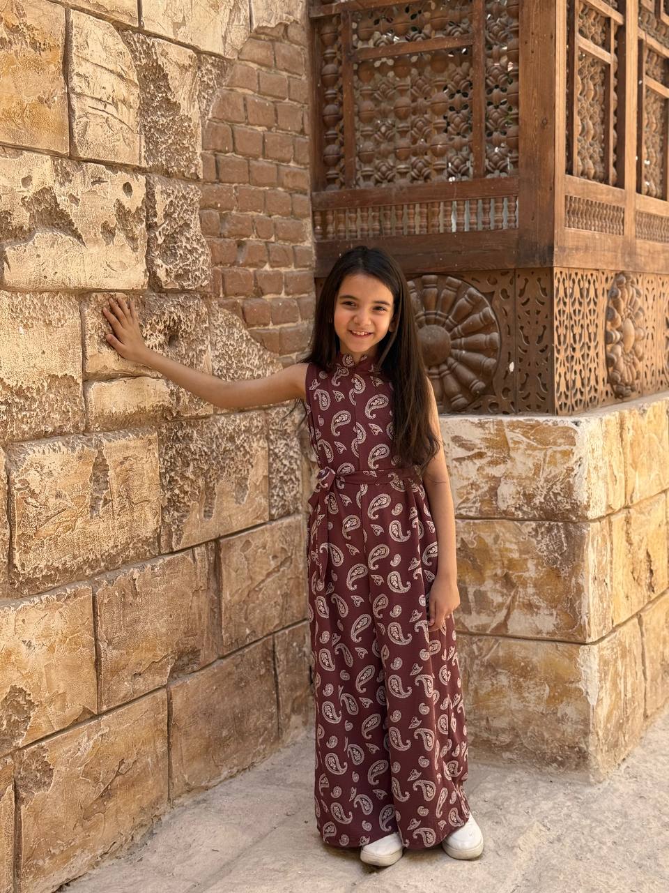 Cut printed jumpsuit (Girls)