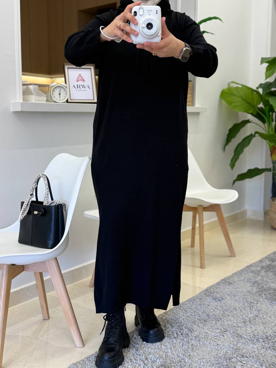 Basic Dress with hoodie