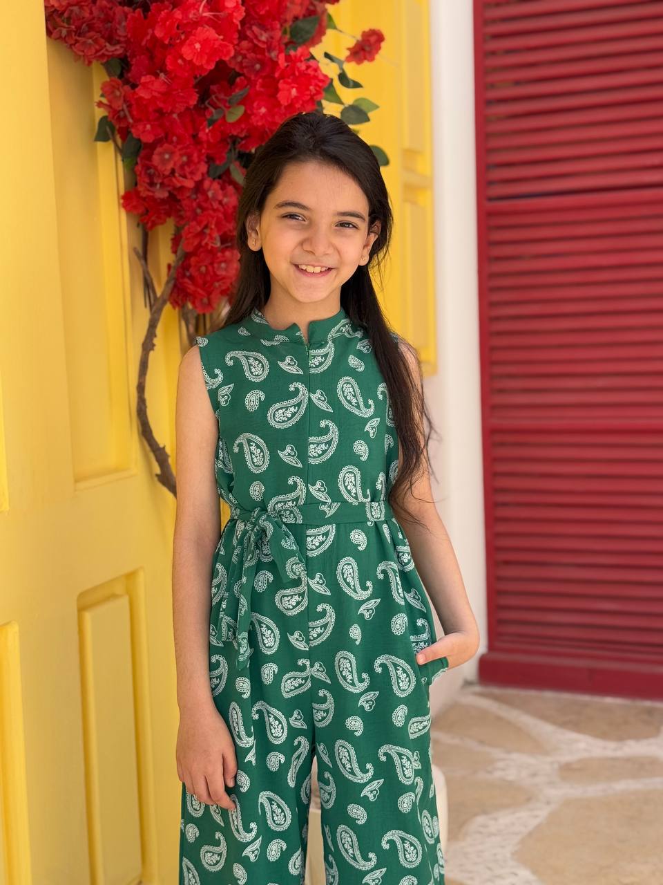Cut printed jumpsuit (Girls)