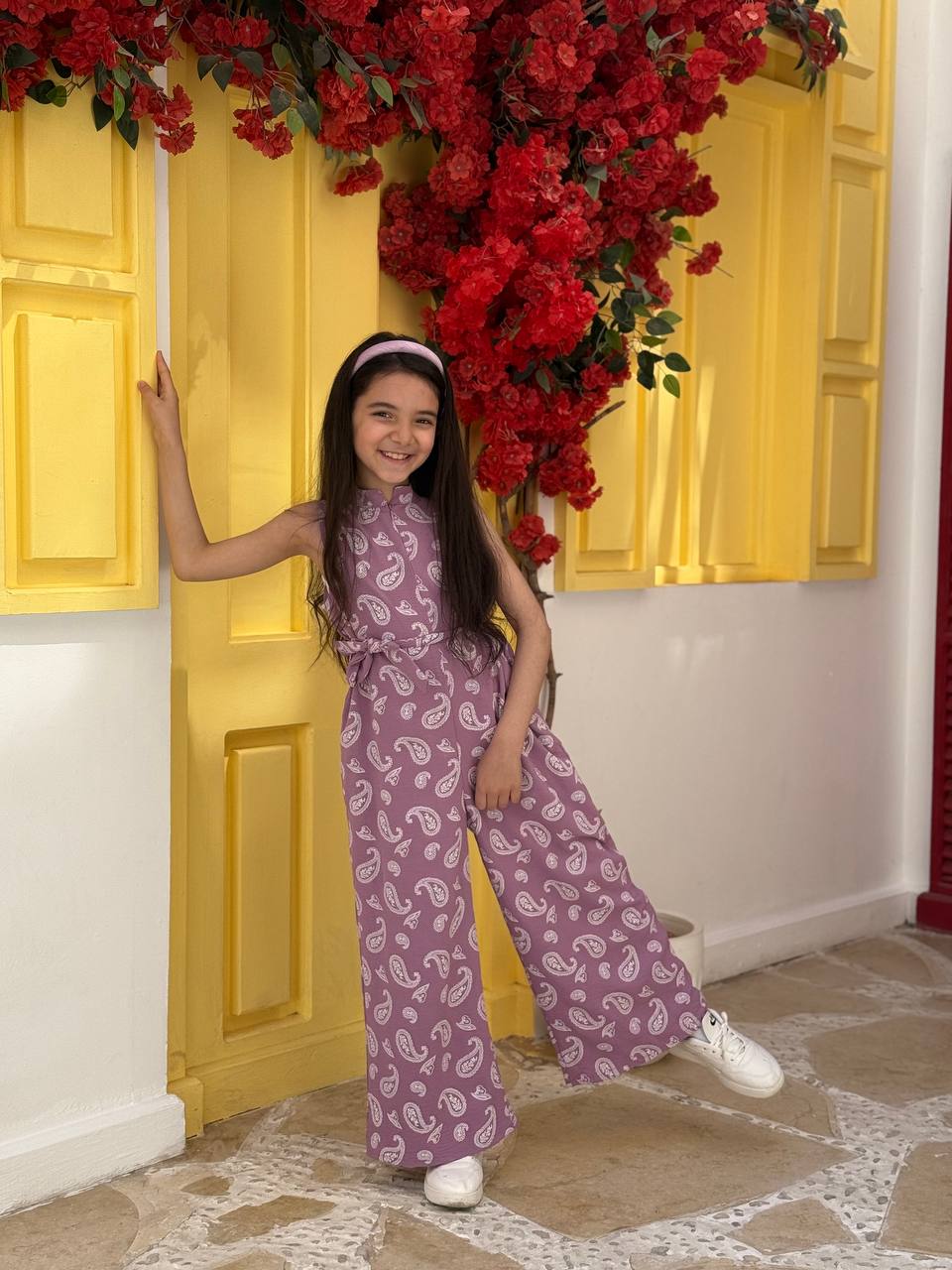 Cut printed jumpsuit (Girls)