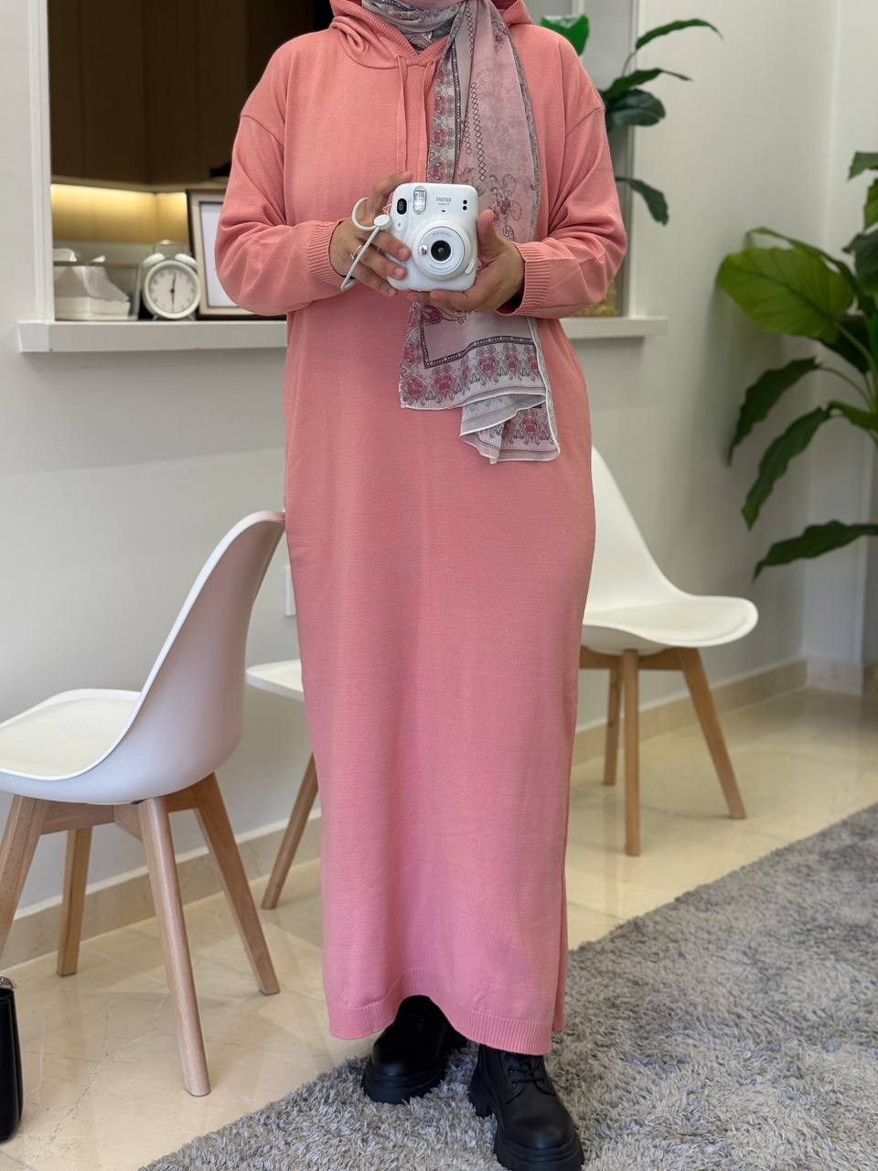 Basic Dress with hoodie