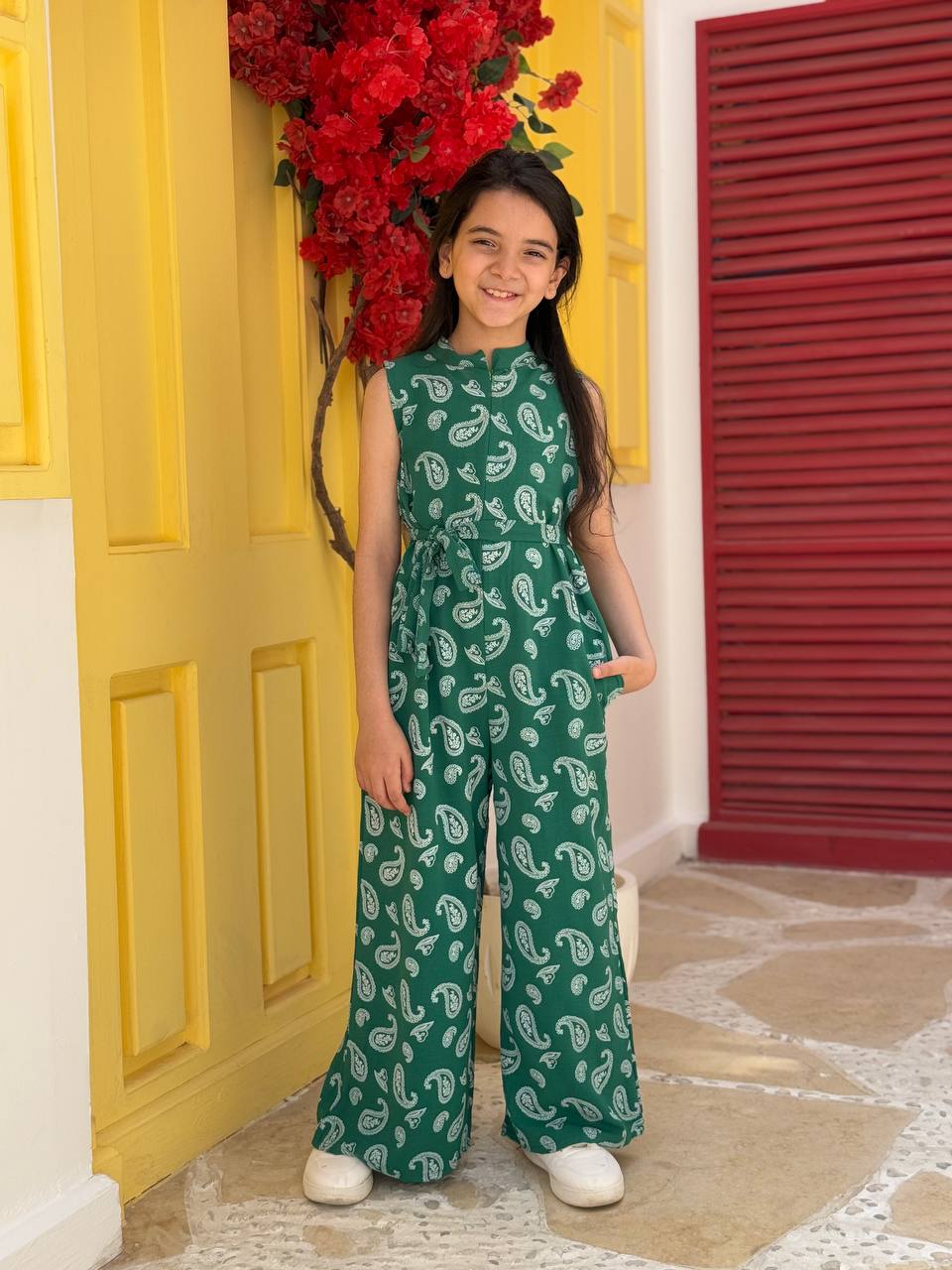 Cut printed jumpsuit (Girls)
