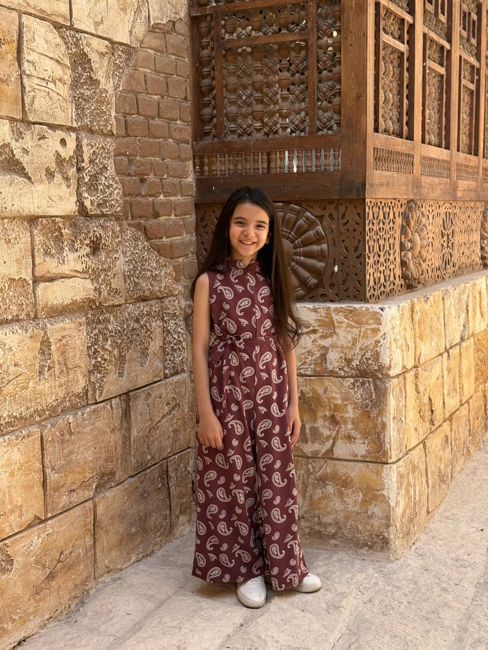 Cut printed jumpsuit (Girls)