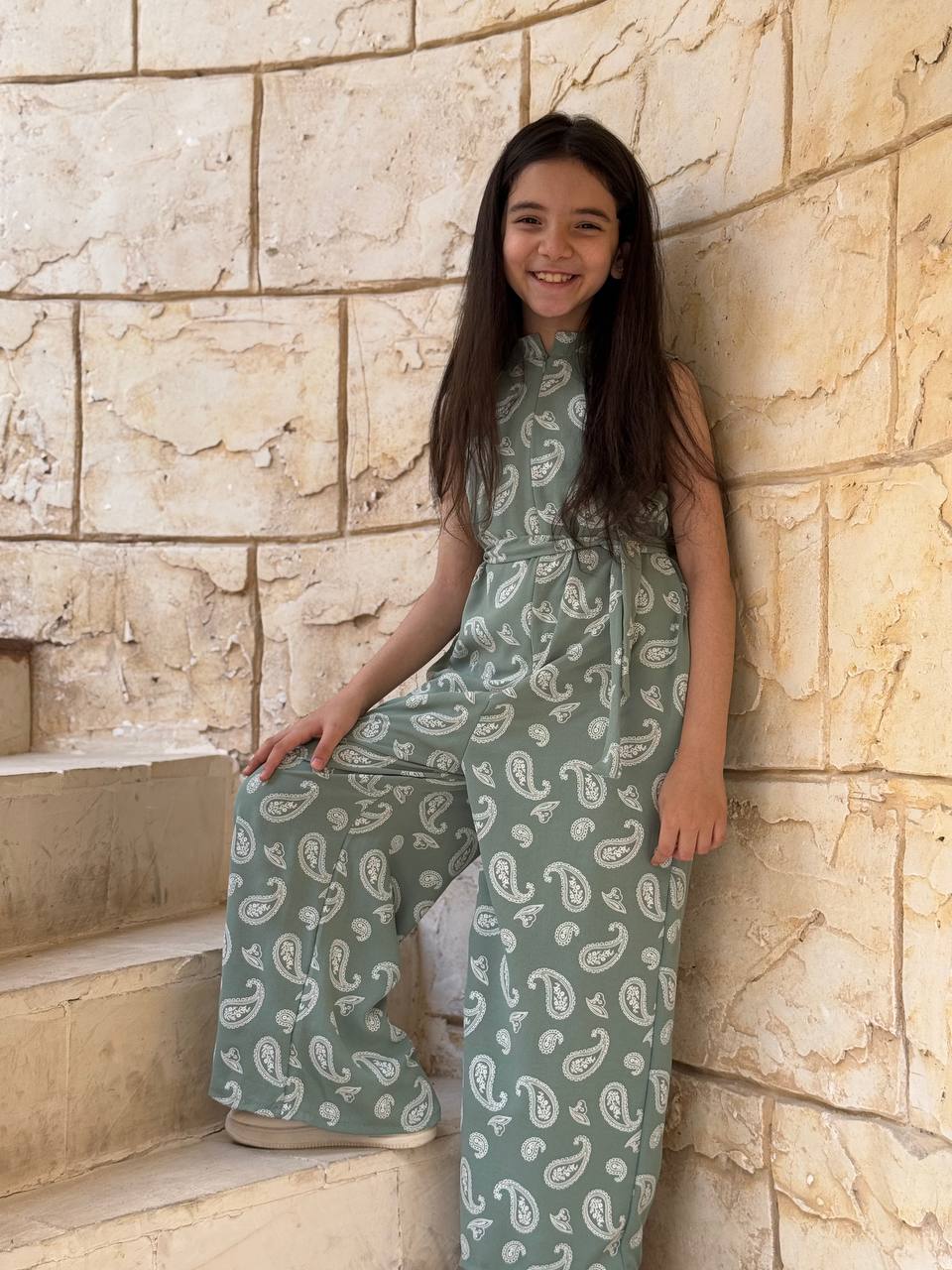 Cut printed jumpsuit (Girls)