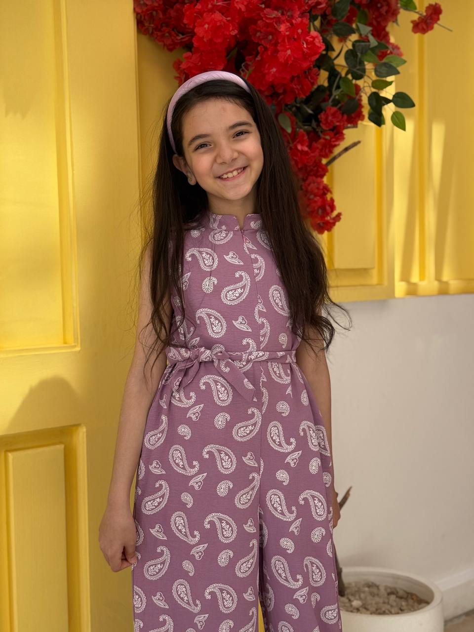 Cut printed jumpsuit (Girls)