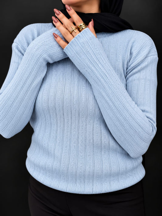 Chain Ribbed Sweater