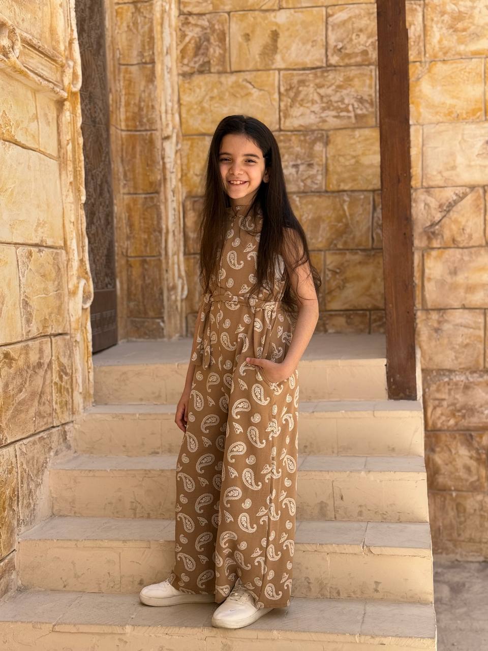 Cut printed jumpsuit (Girls)