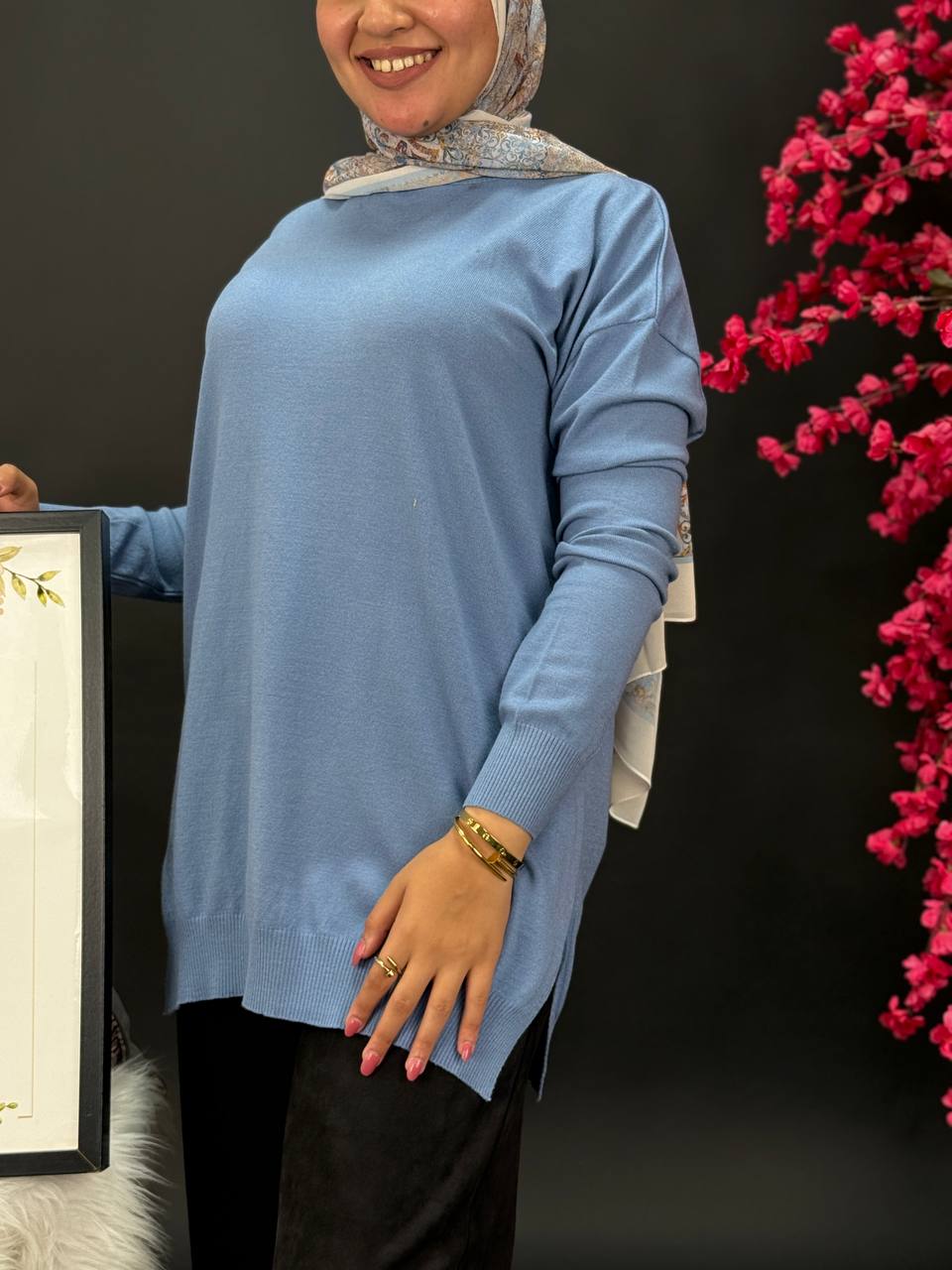 Long Plain Basic Over Size