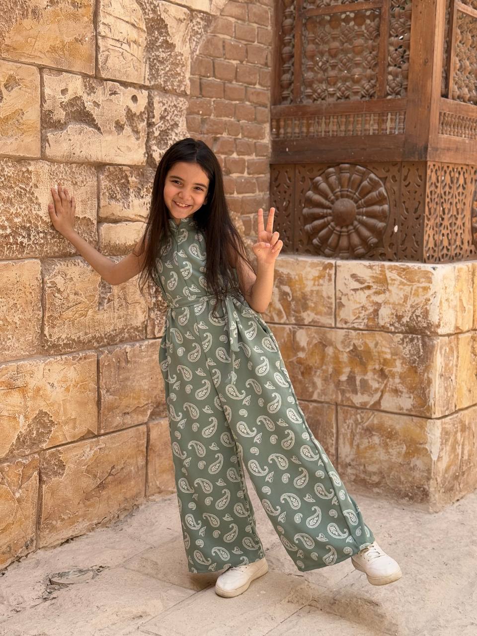 Cut printed jumpsuit (Girls)
