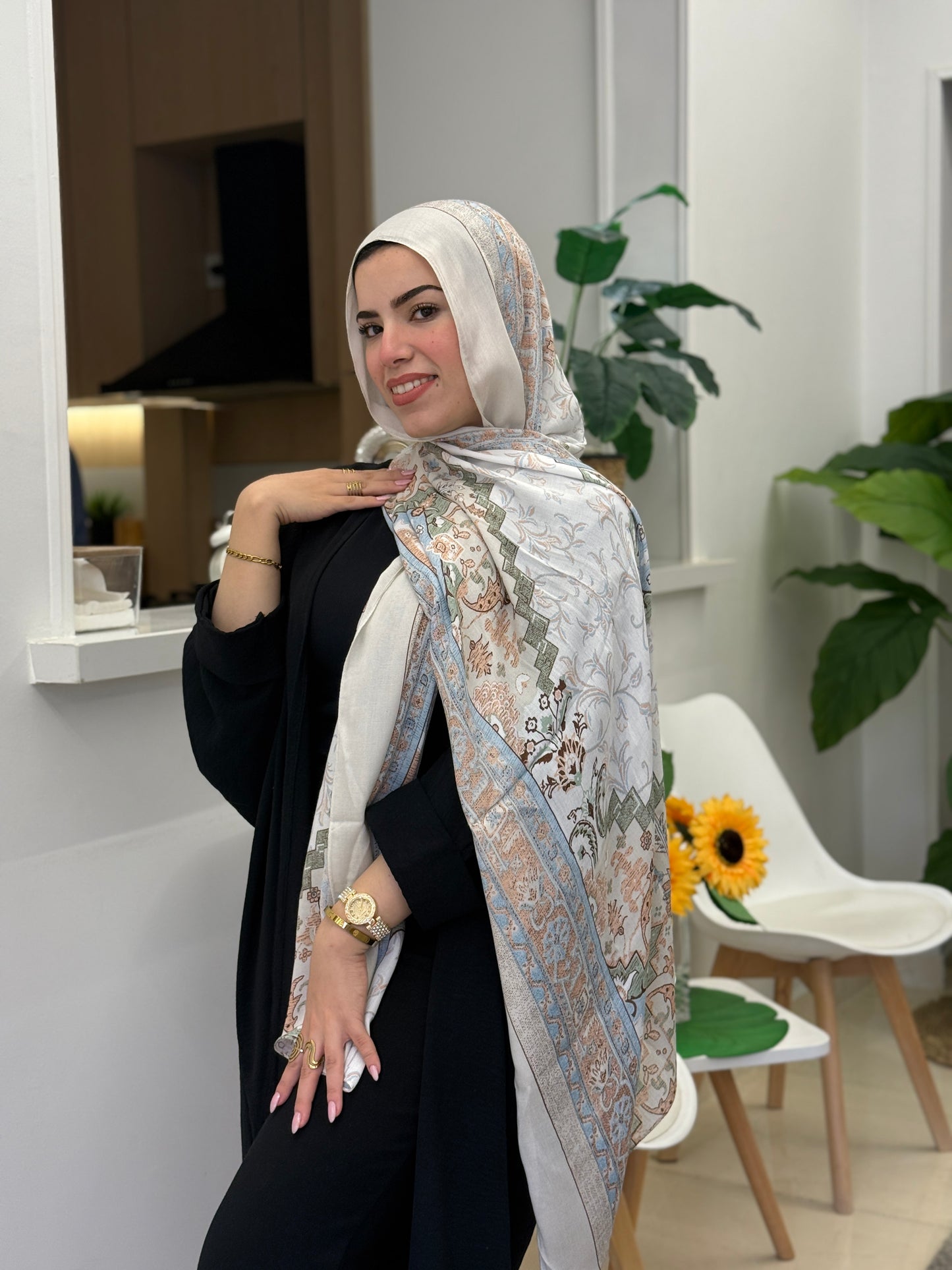 printed Cotton Scarf