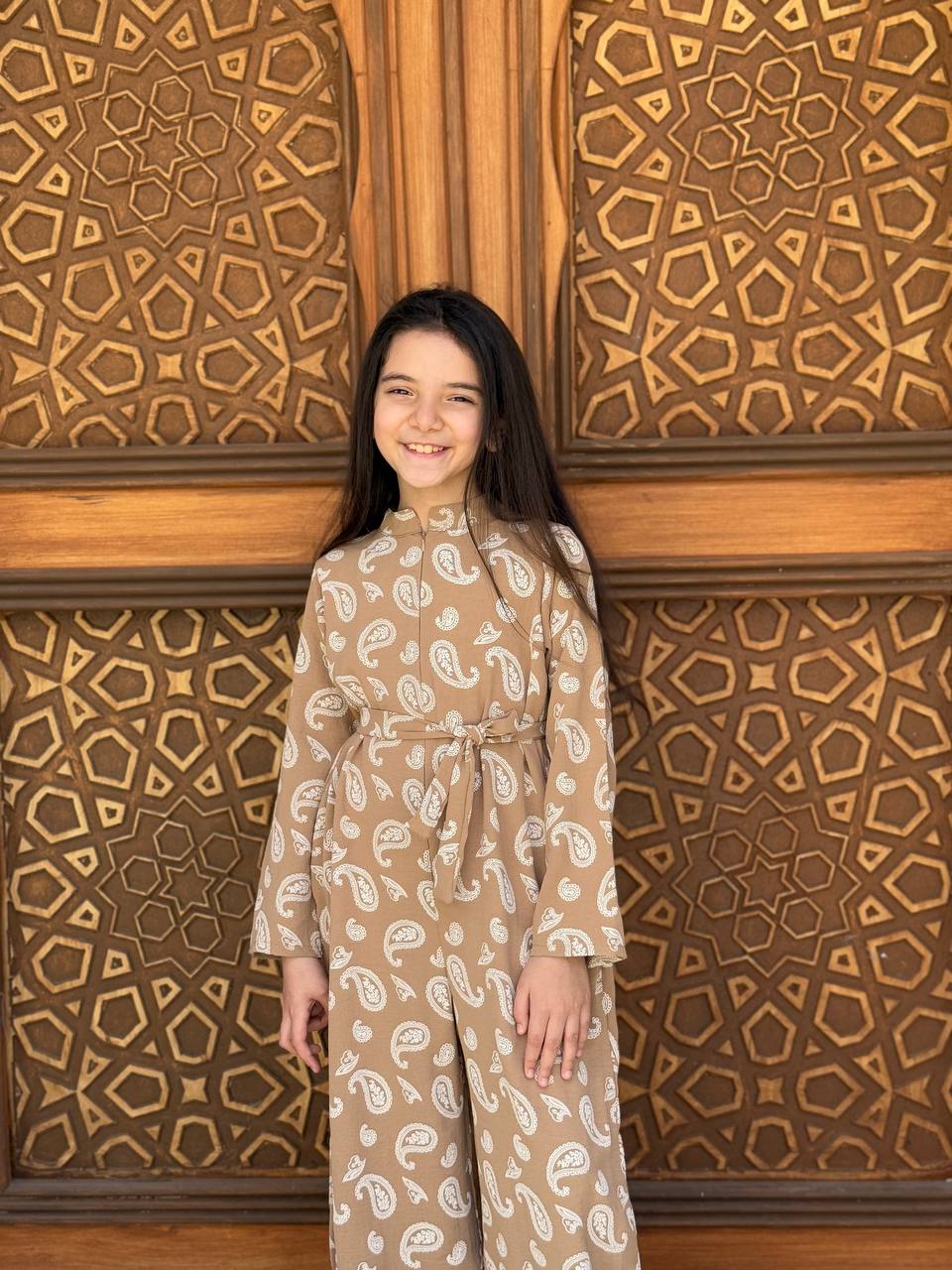Sleeves printed jumpsuit (Girls)