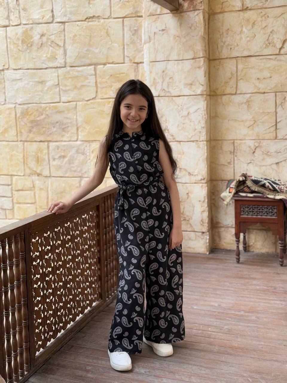 Cut printed jumpsuit (Girls)