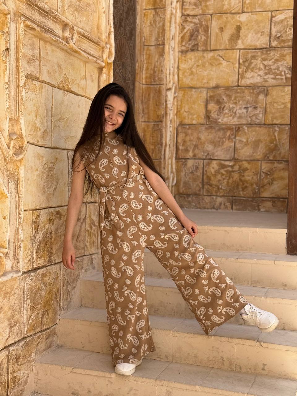 Cut printed jumpsuit (Girls)