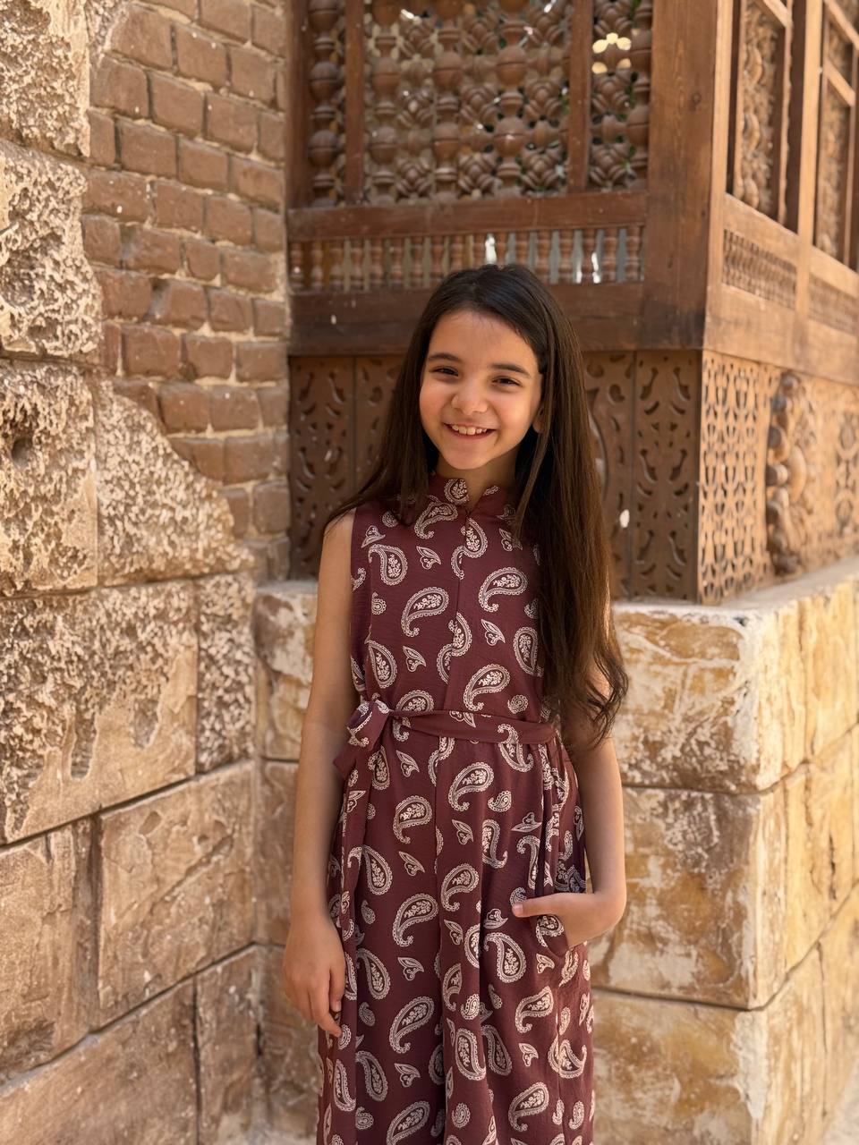 Cut printed jumpsuit (Girls)