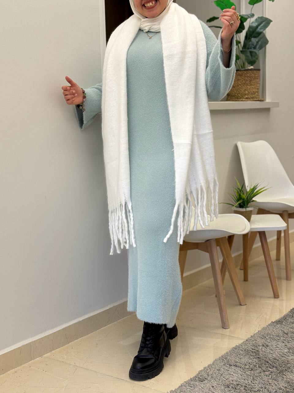 Basic Mohair Mini Dress