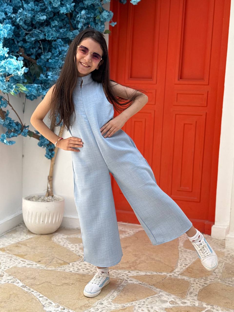 Linen Jumpsuit Girls