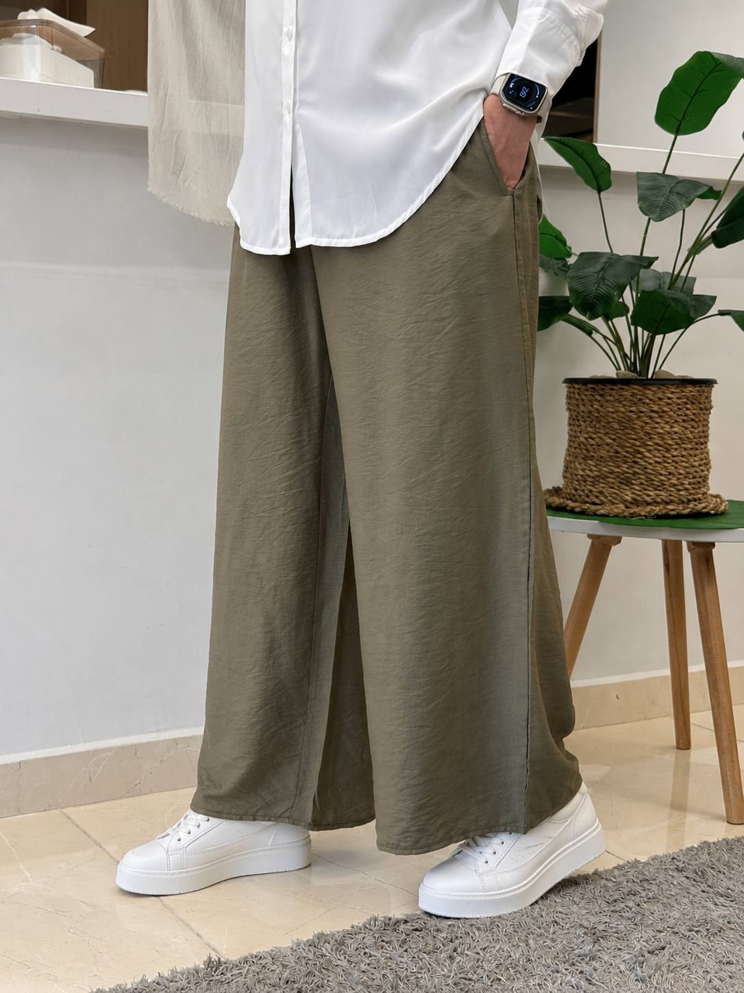Linen Wide Leg Pants