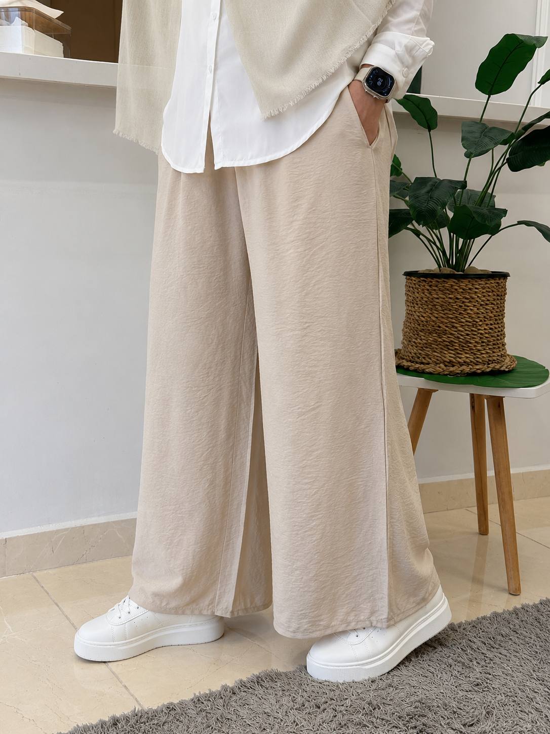 Linen Wide Leg Pants