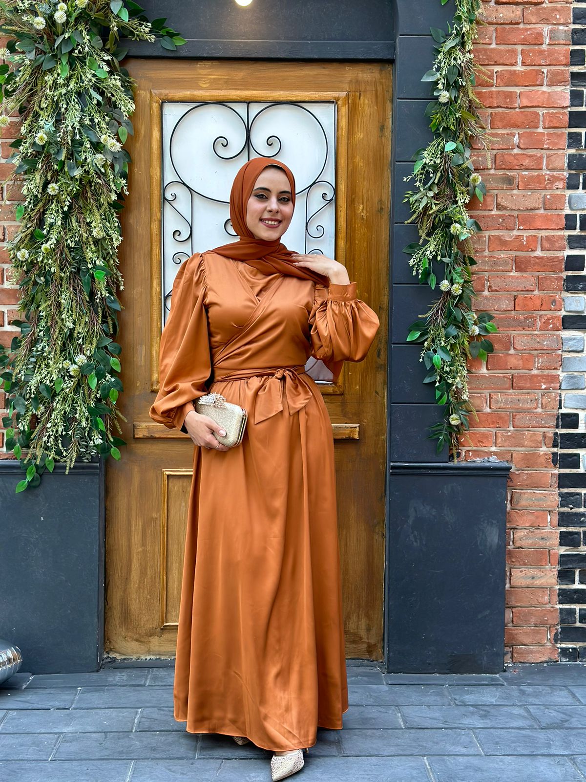 Plain Satin Dress