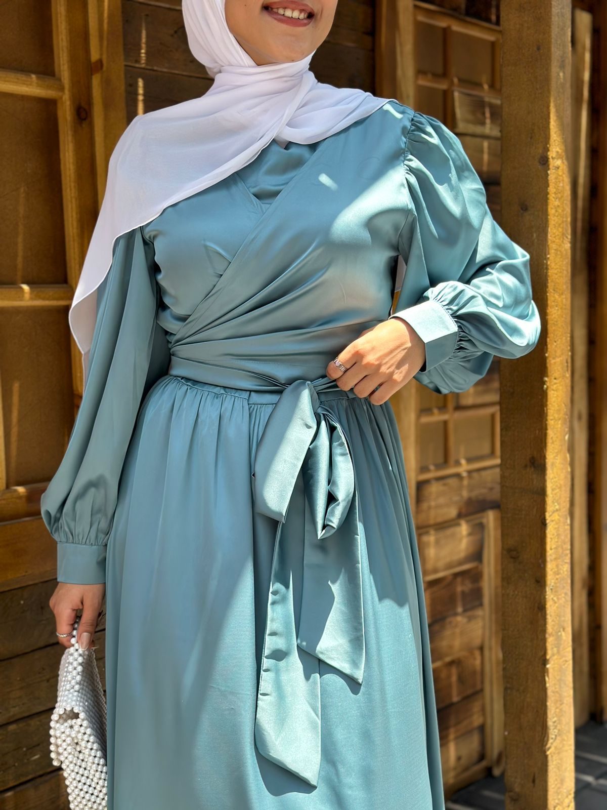 Plain Satin Dress