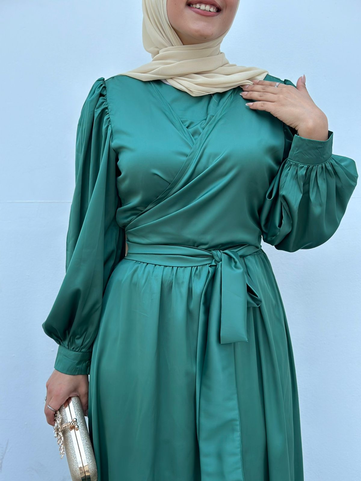 Plain Satin Dress