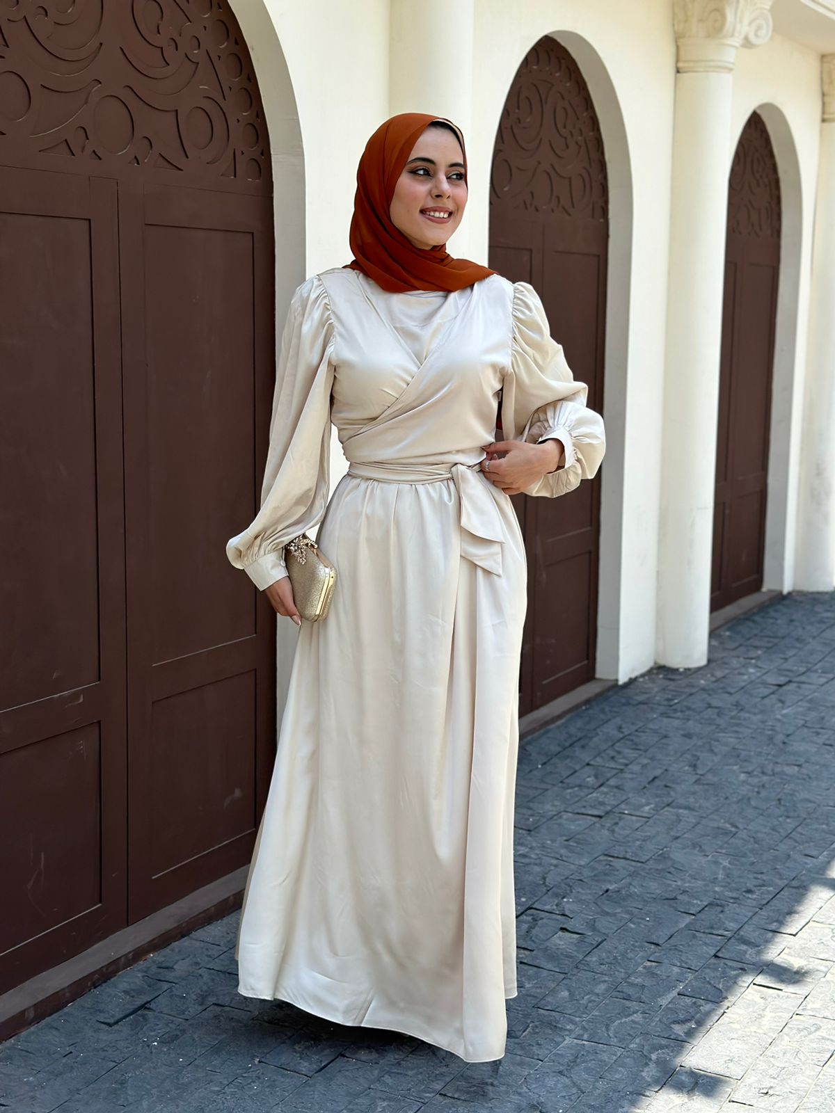 Plain Satin Dress