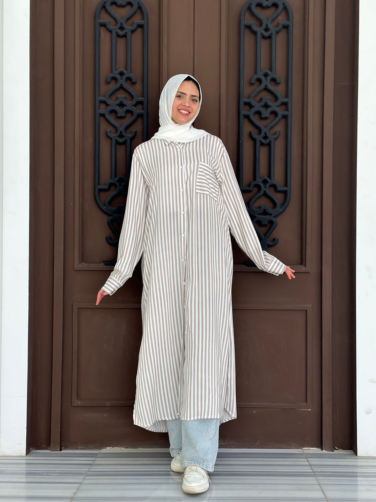Stripped long shirt