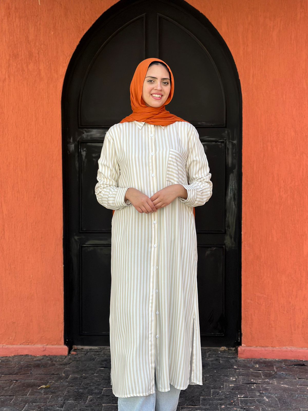 Stripped long shirt