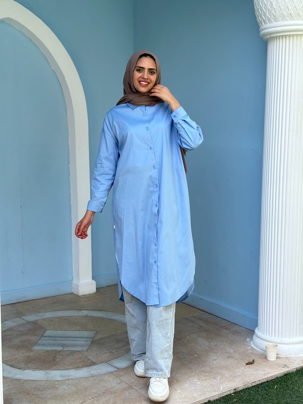 Long Poplin Shirt