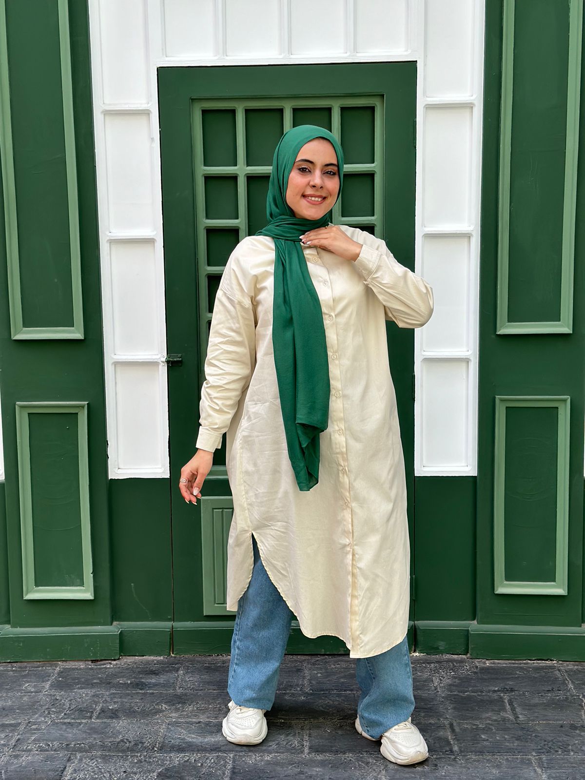 Long Poplin Shirt