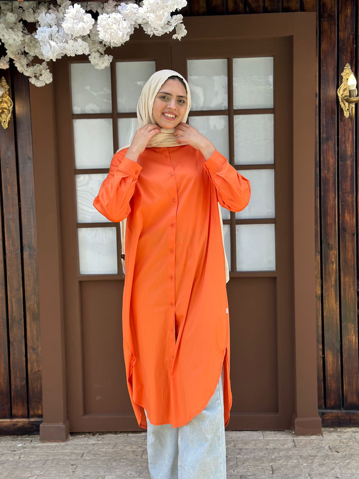 Long Poplin Shirt