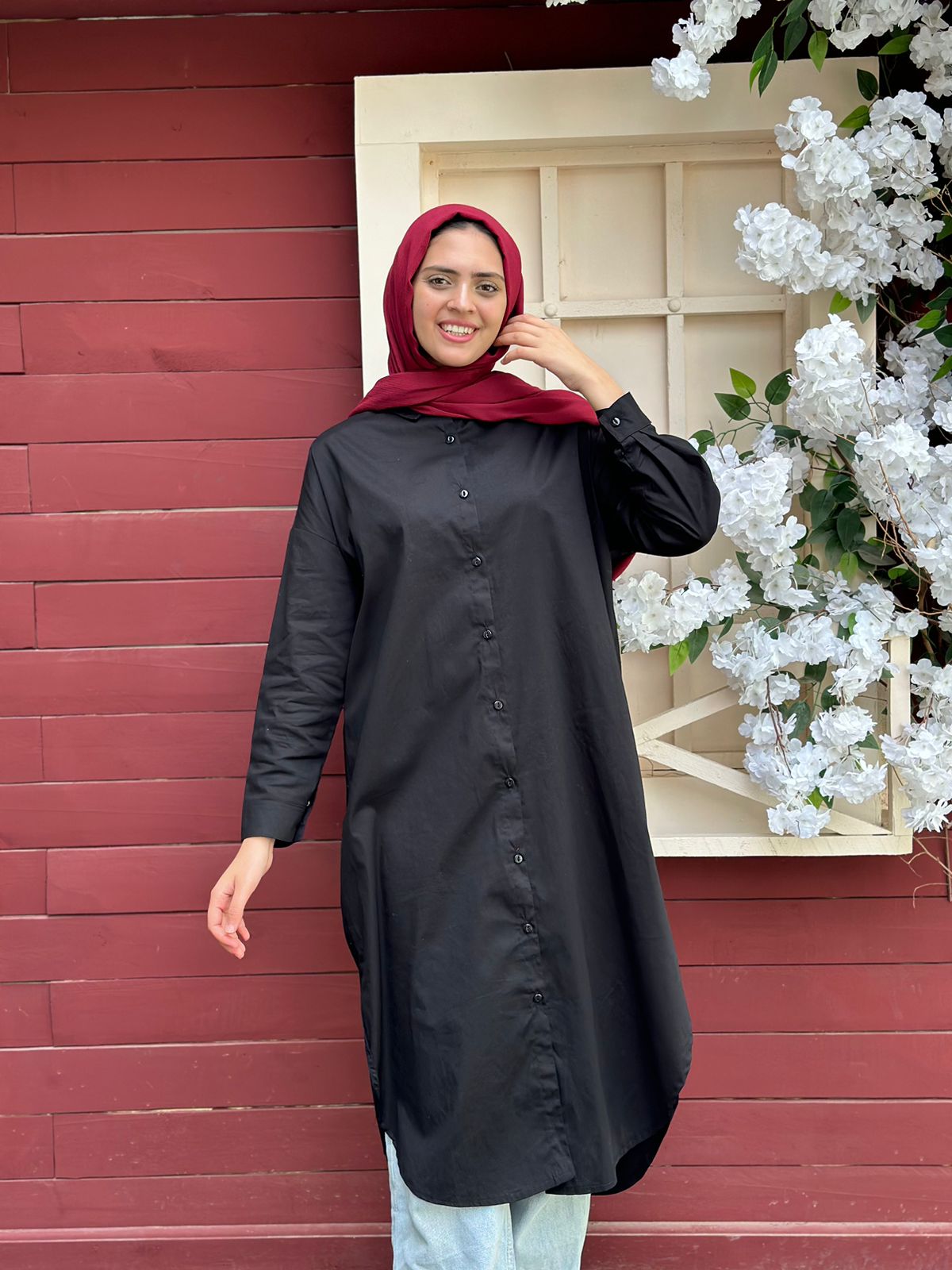 Long Poplin Shirt