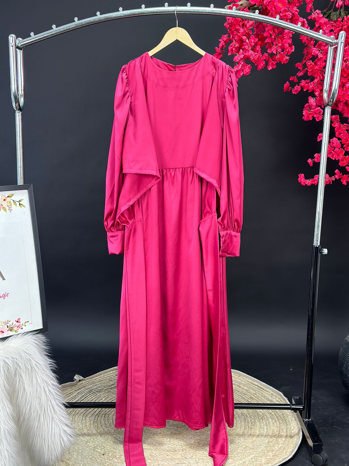 Plain Satin Dress