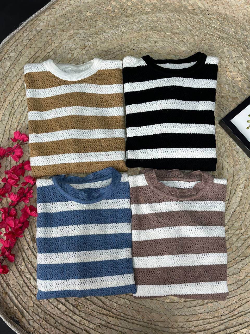 Wide Stripped Pullover