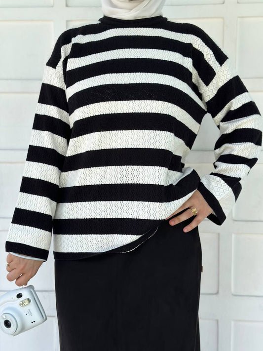 Wide Stripped Pullover