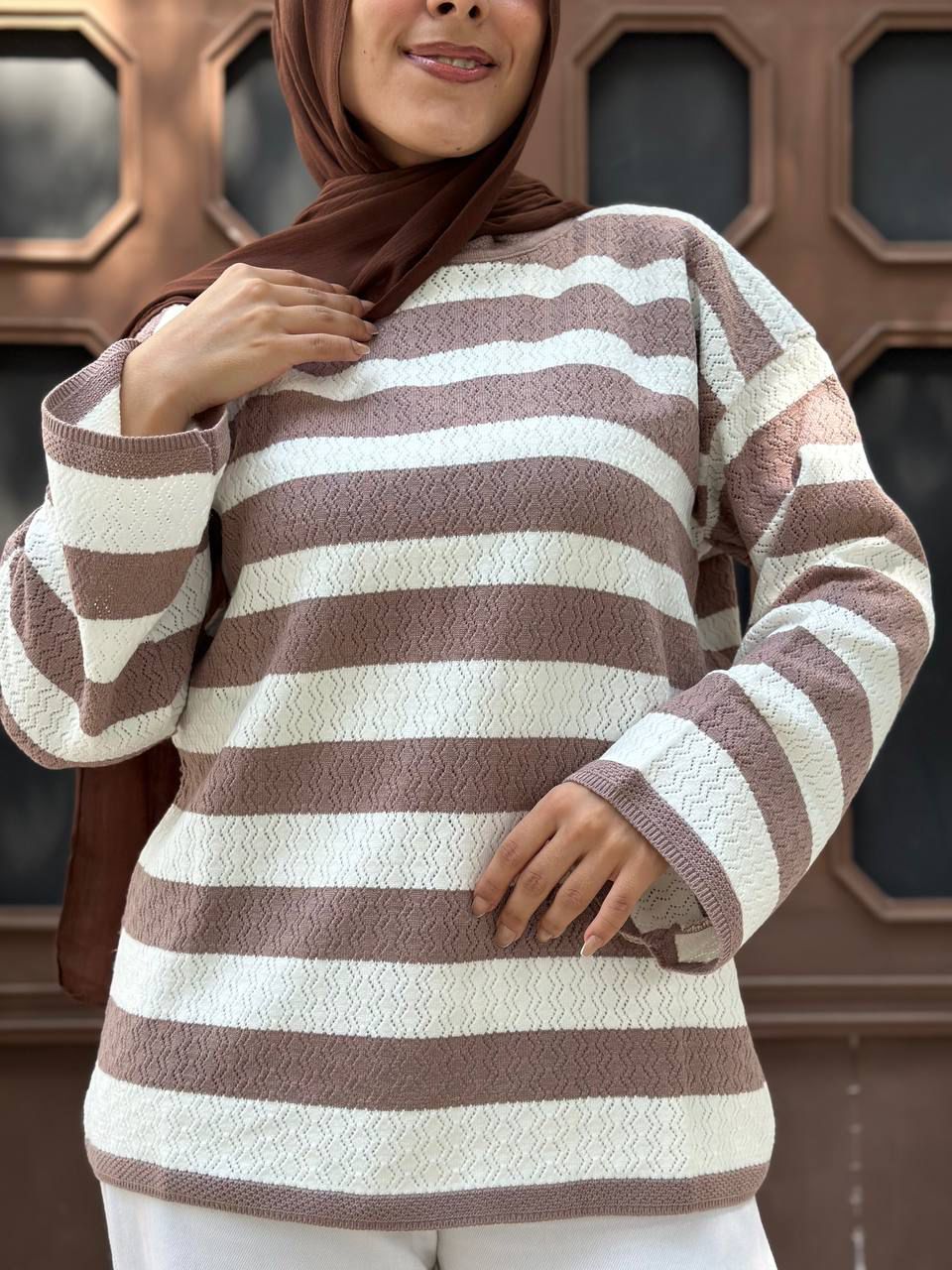 Wide Stripped Pullover