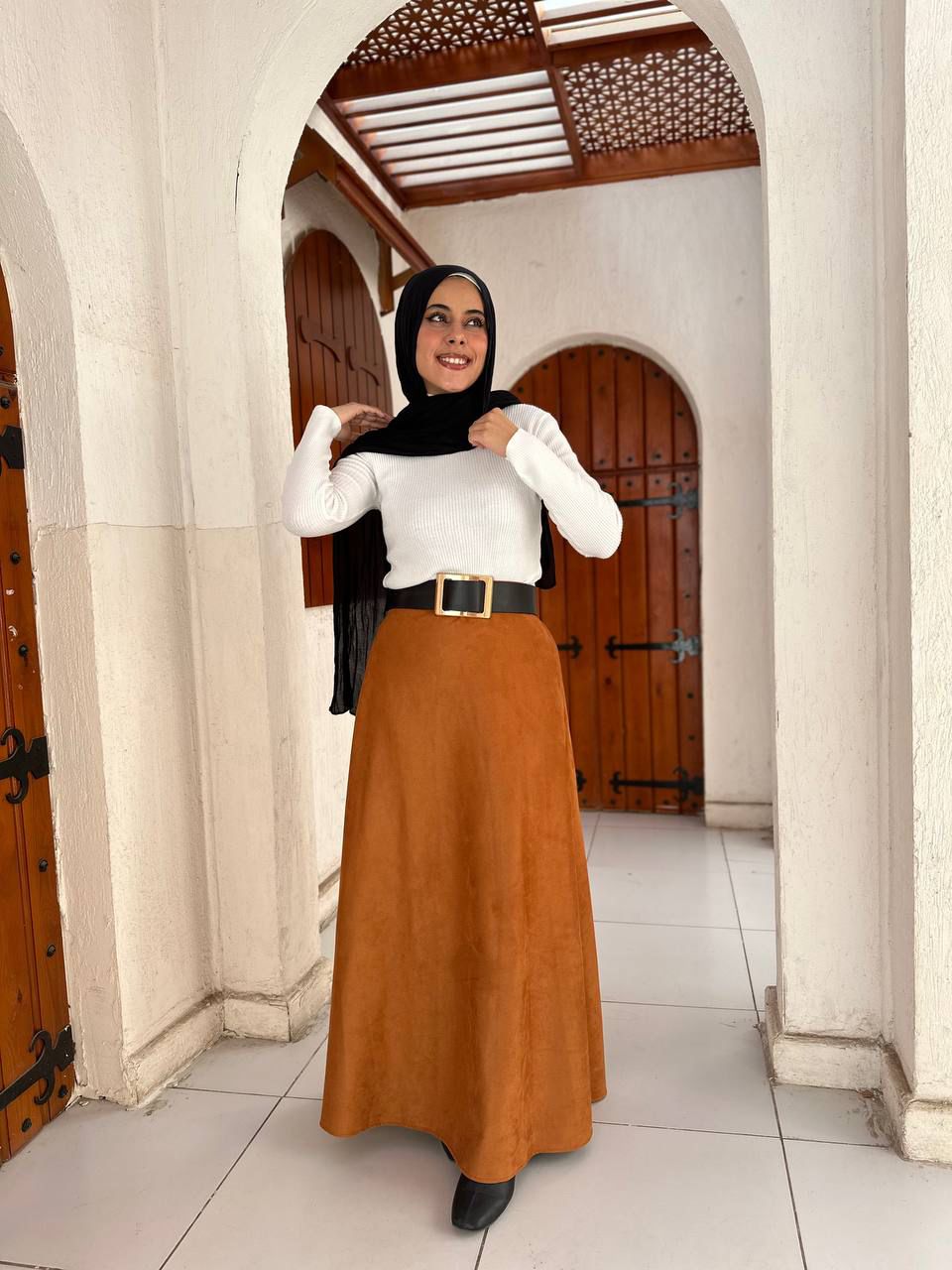 Suedi A-Line Skirt