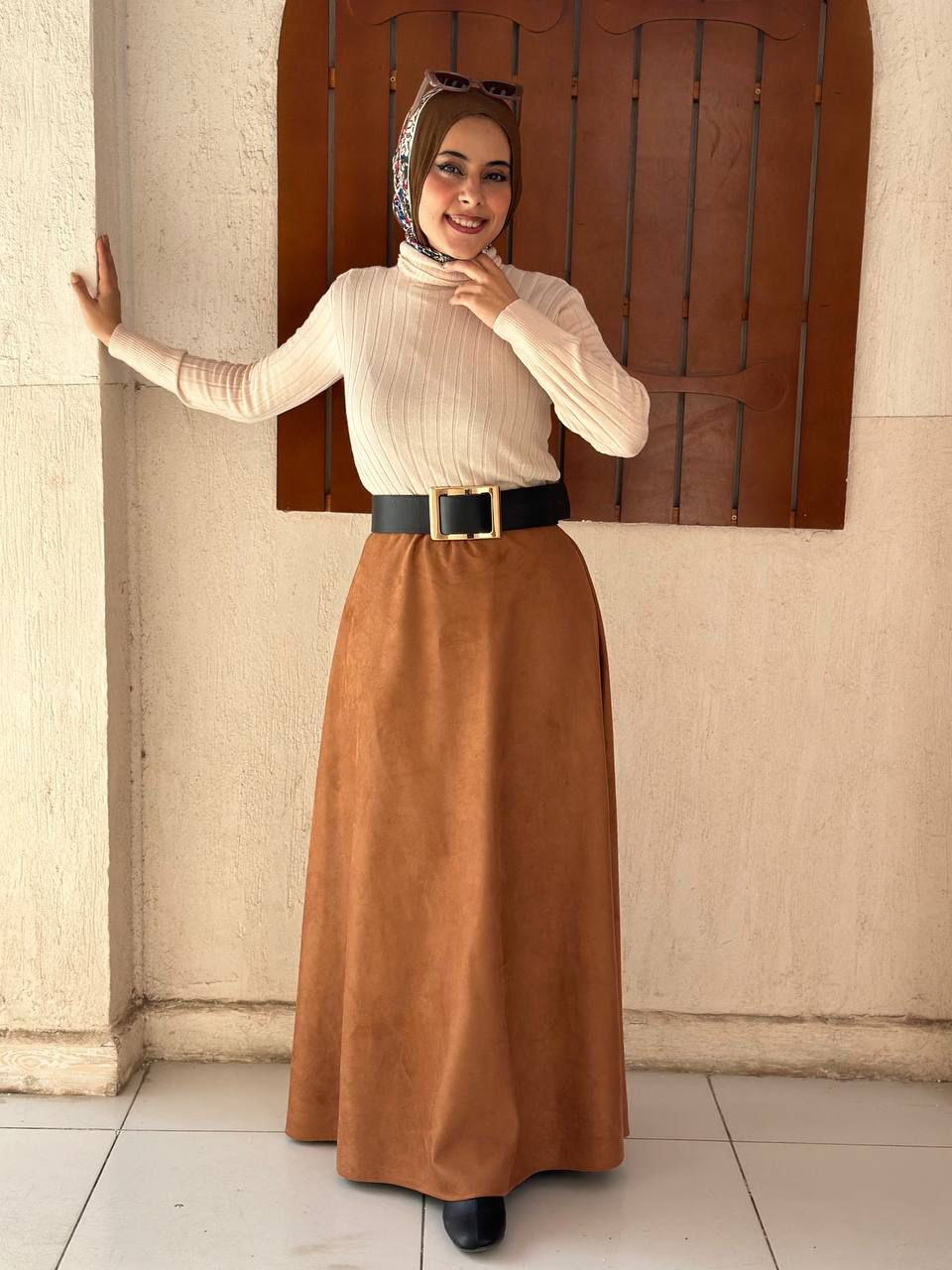 Suedi A-Line Skirt