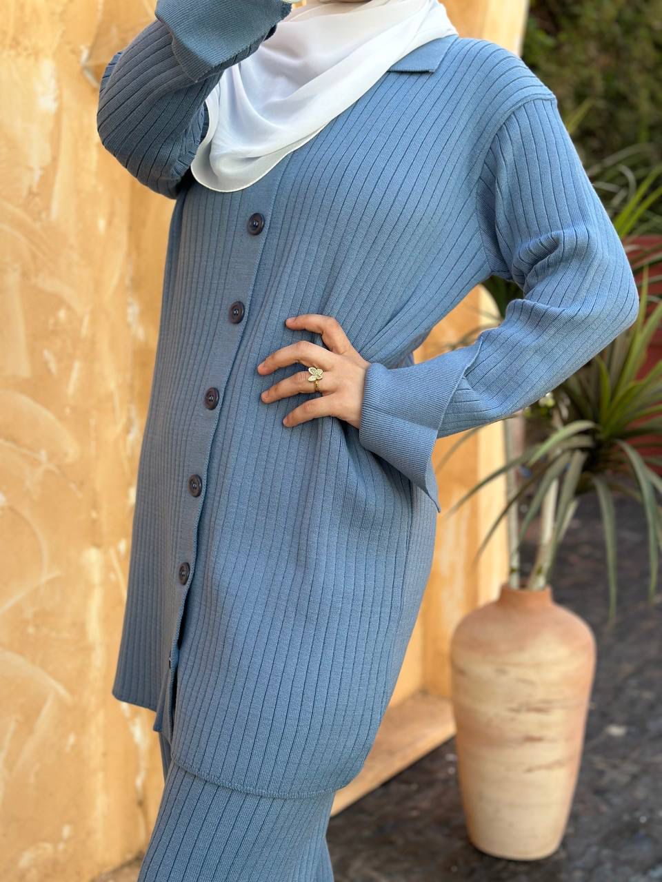 Long Suit with buttons