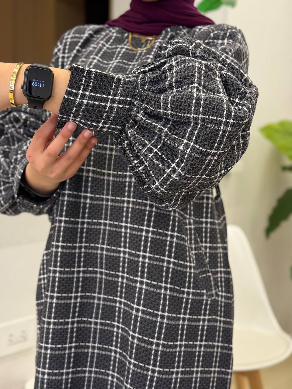 Channel Tweed Dress
