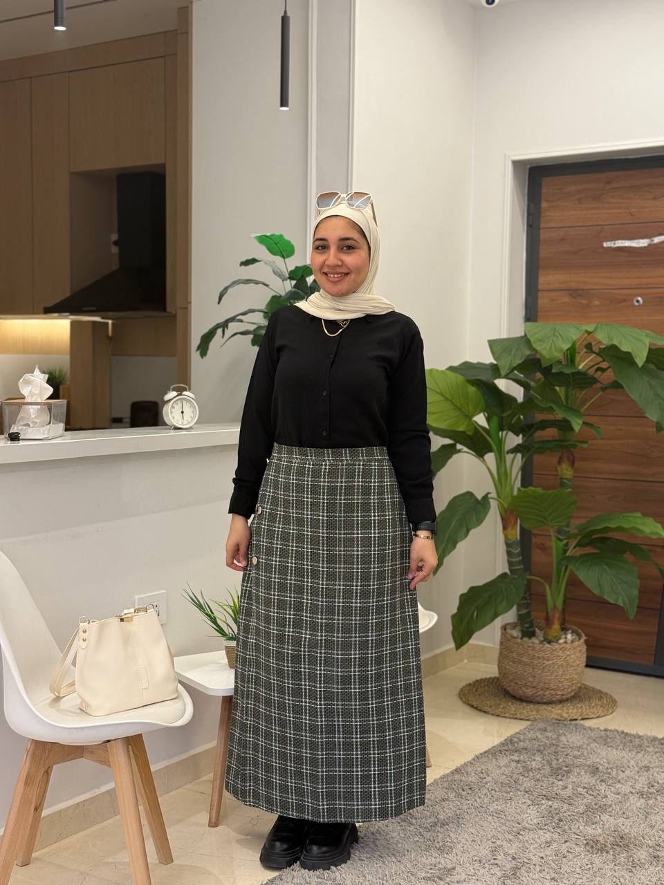 Channel Tweed Skirt