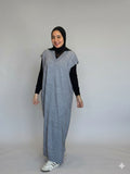 Long Wool Cut Dress