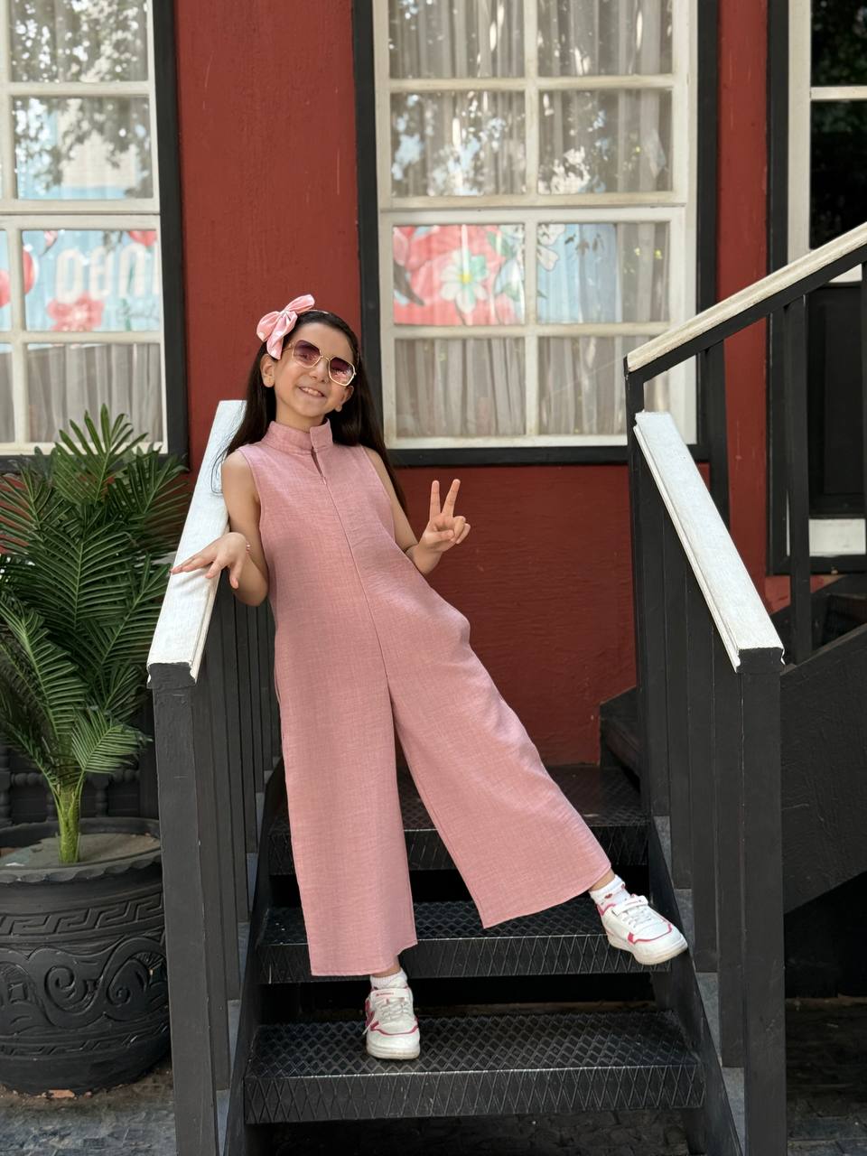 Linen Jumpsuit Girls