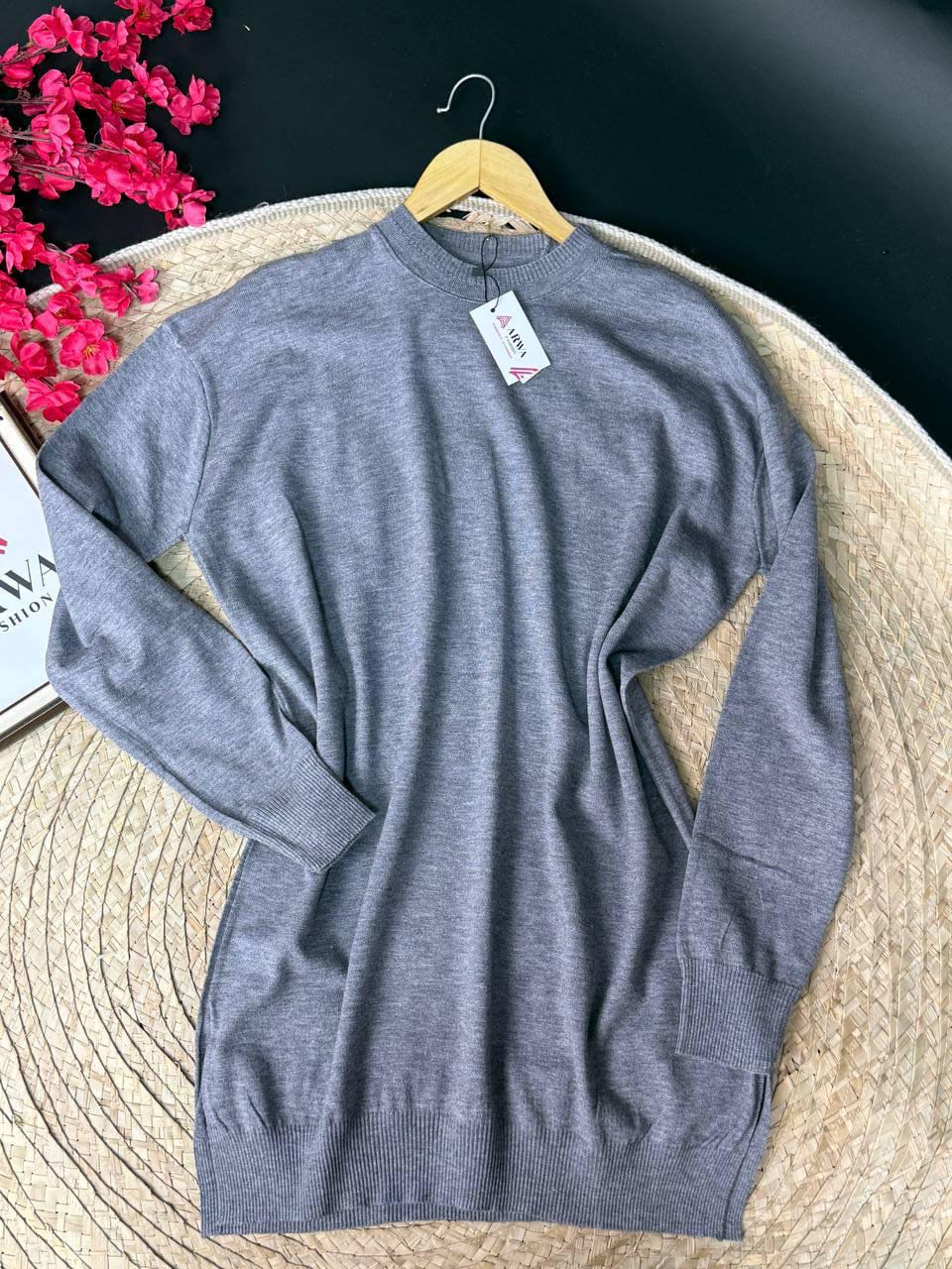 Long Plain Basic Over Size