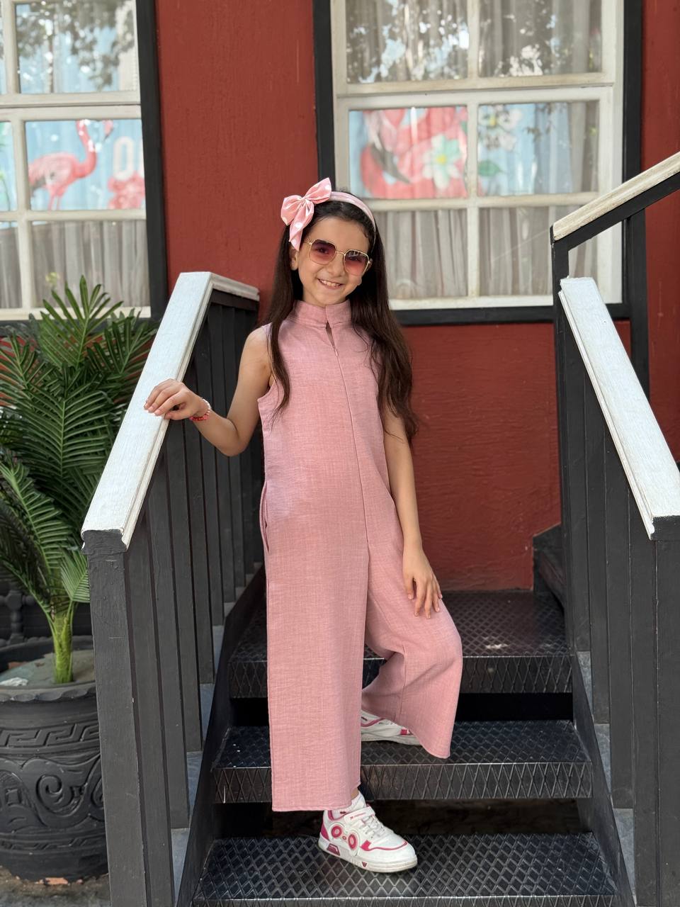 Linen Jumpsuit Girls
