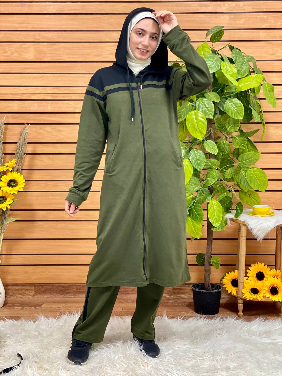 Sportive Zipper Suit