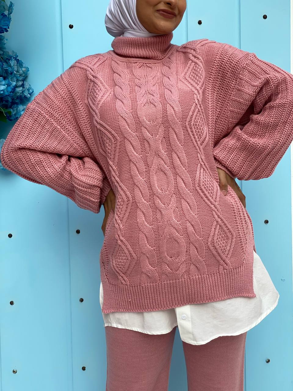 High Neck Suit Plait