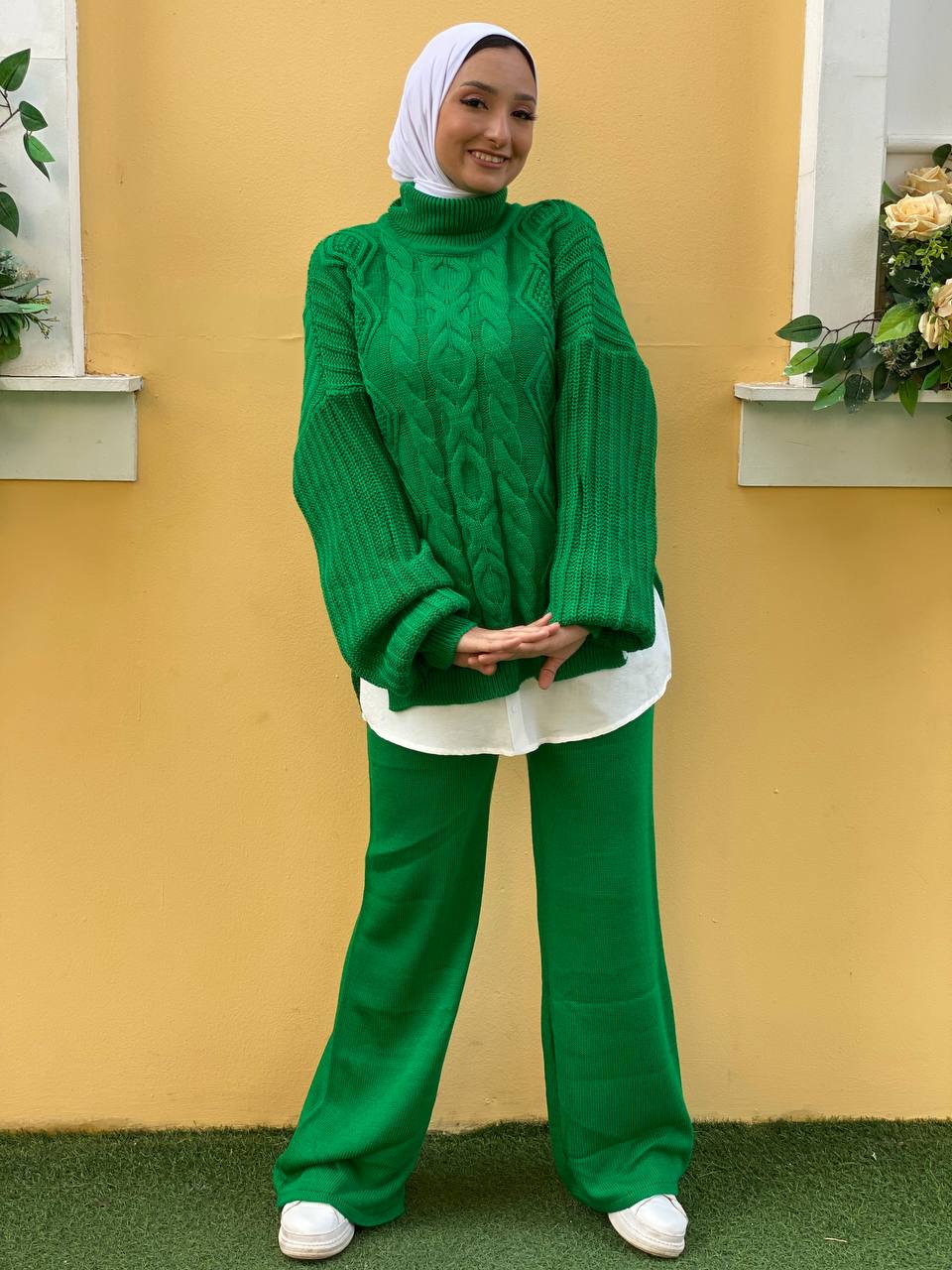 High Neck Suit Plait